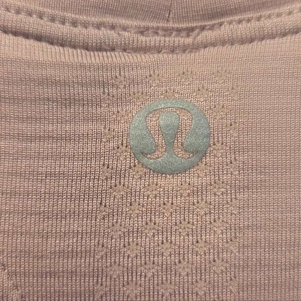 Lululemon Athletica Swiftly Speed Soft Pink Tank With Cinched Sides